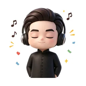 梅博士表情包 · 开心听音乐