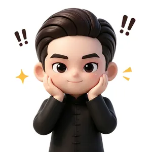 梅博士表情包 · 托腮