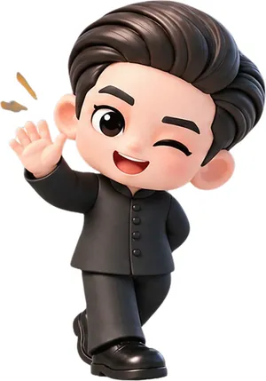 梅博士表情包 · 挥手