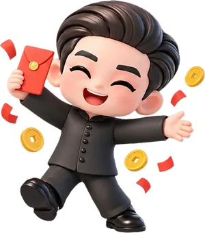 梅博士表情包 · 撒红包金币