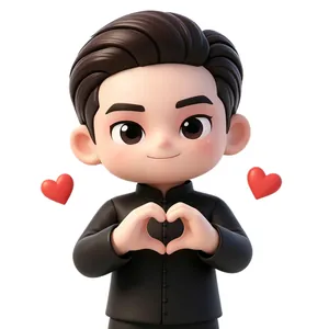 梅博士表情包 · 比心❤